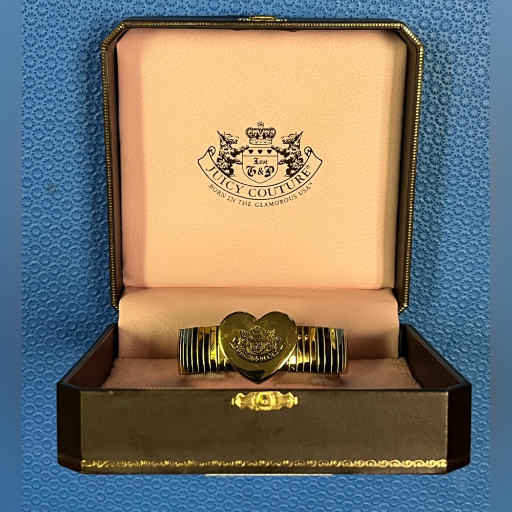 Juicy Couture gold heart stretch bracelet